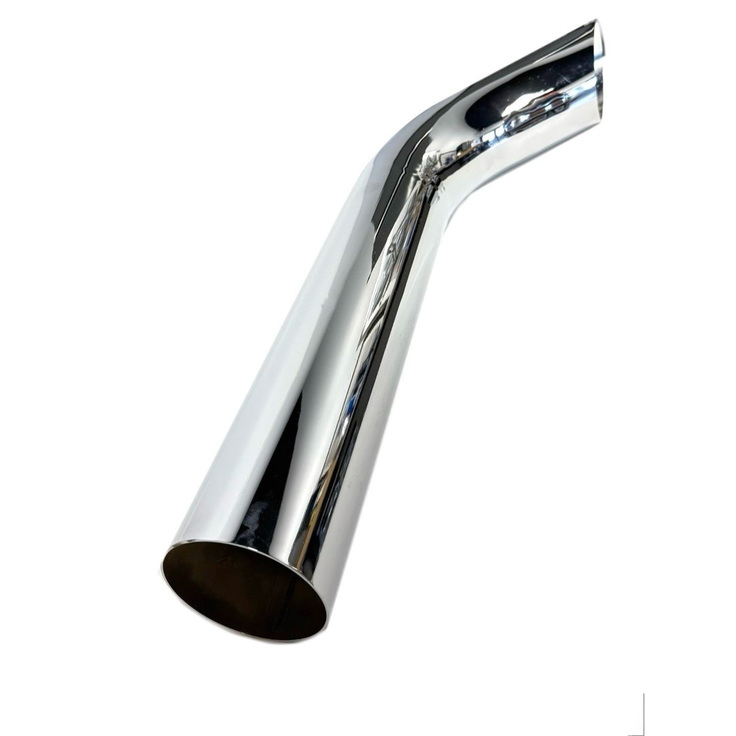 Fortpro 5" O.D. Chrome Bullhorn Exhaust Stack Pipe - 48” Long | F247709
