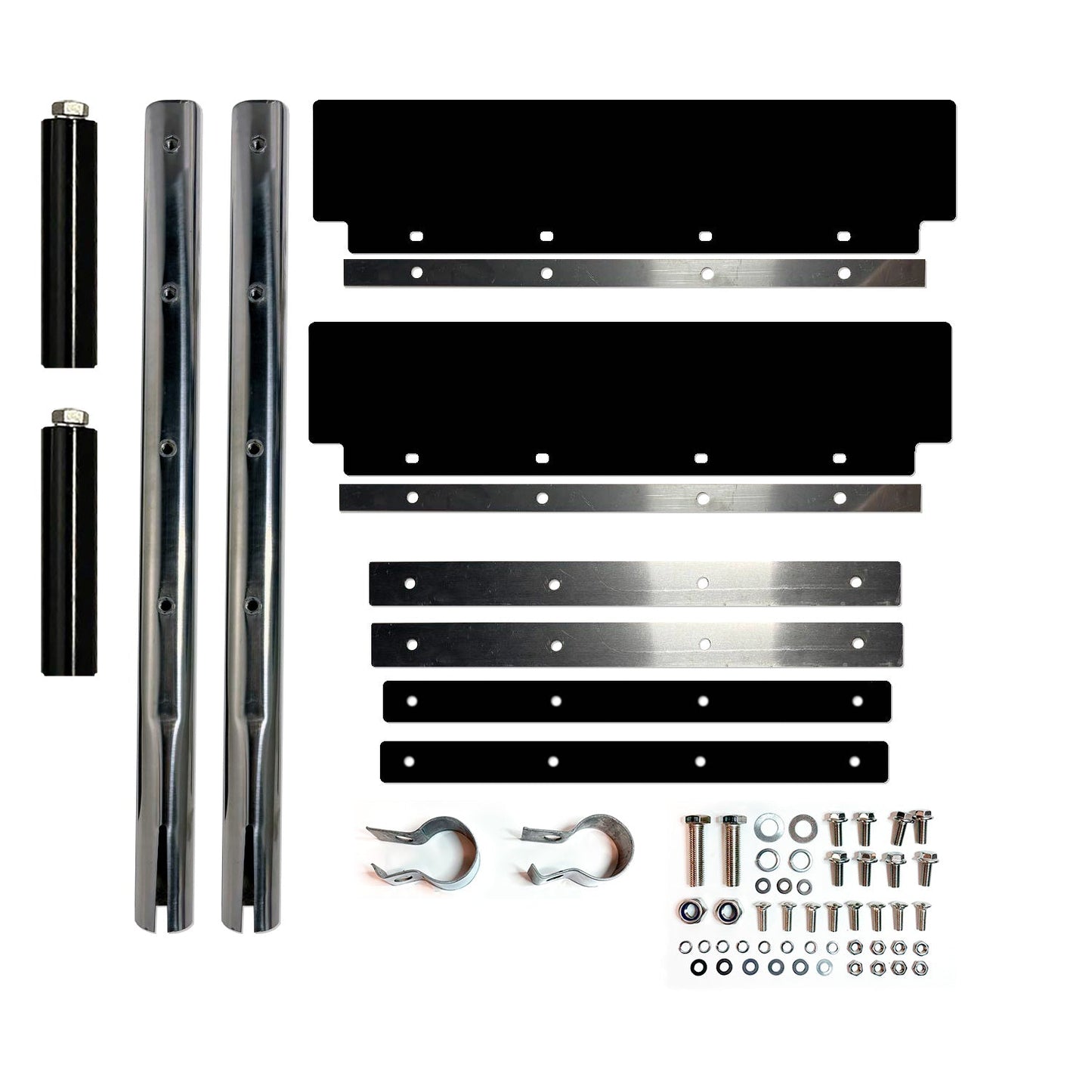 Fortpro 24" x 24" Quarter Fenders Pair Set - Heavy Duty Stainless Steel For Freightliner, Kenworth, Mack | F245690