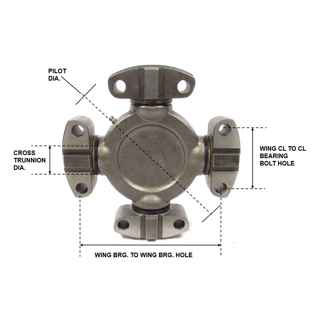 Fortpro U Joint Wing Bearing Style Replaces 5-9016X, 5-9001X - 9C / 92N Series | F276123