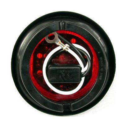 2 1/2" Round LED Amber Marker Light w/ 13 LED Lights - 24 Volts