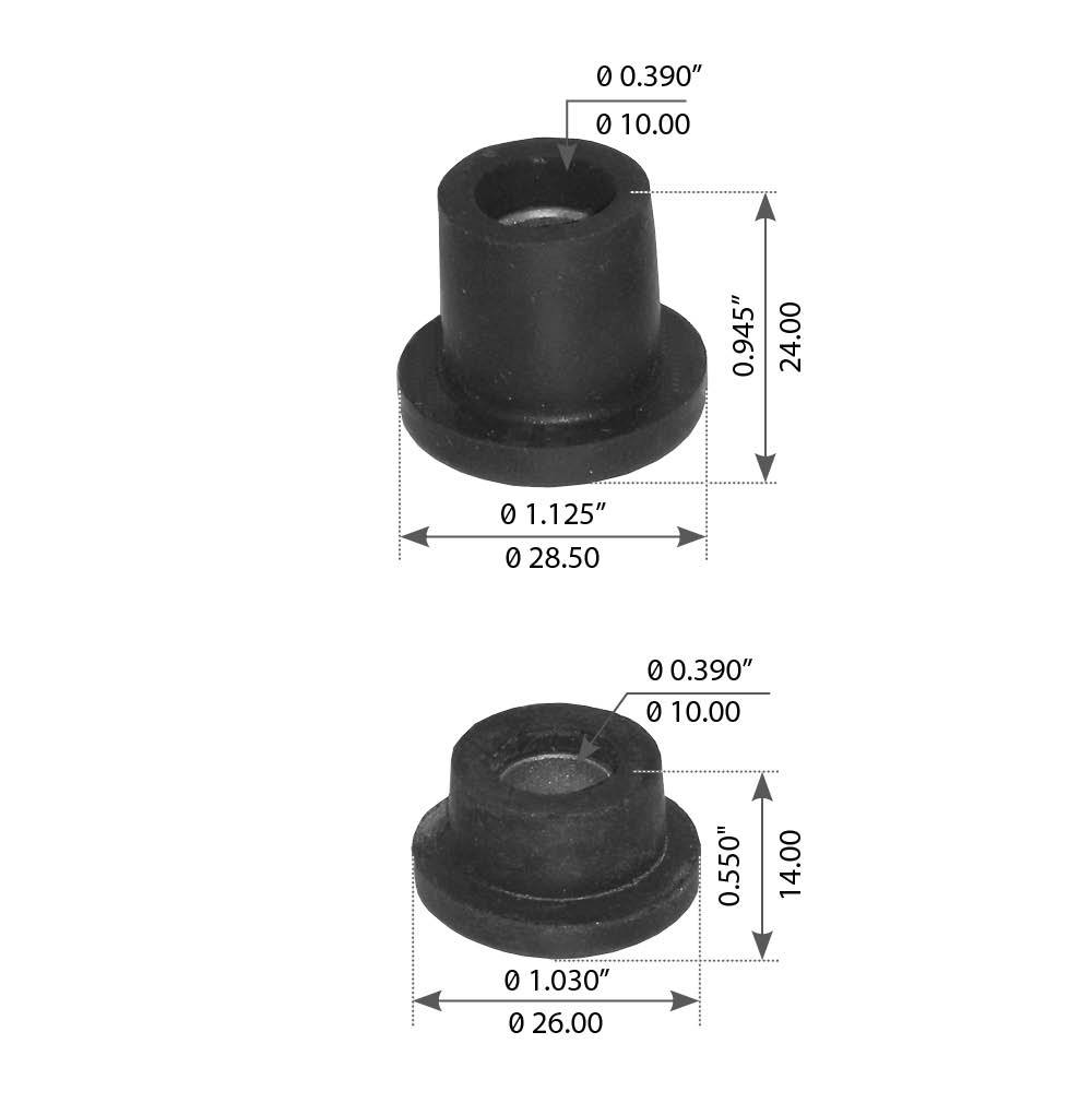 Fortpro Radiator Mount Kit for Kenworth - Replaces 1301633, M20070EP