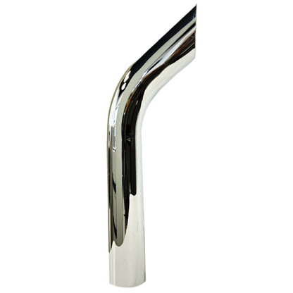 Fortpro 5" O.D. Chrome Bullhorn Exhaust Stack Pipe - 60” Long | F247710