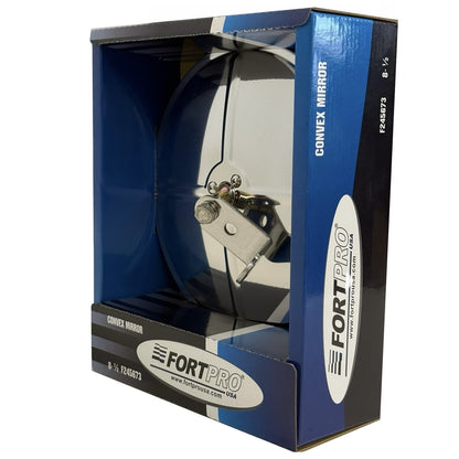 Fortpro 8 1/2" Convex Mirror Stainless Steel with Center Stud Mount | F245673