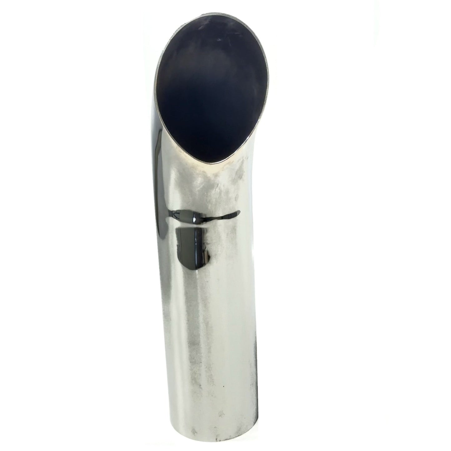 Fortpro 4" O.D. Chrome Curved Exhaust Stack Pipe - 18" Long | F247701