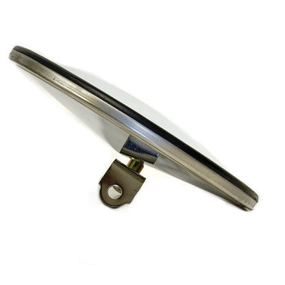 Fortpro 8 1/2" Convex Mirror Stainless Steel with Offset Stud Mount | F245670