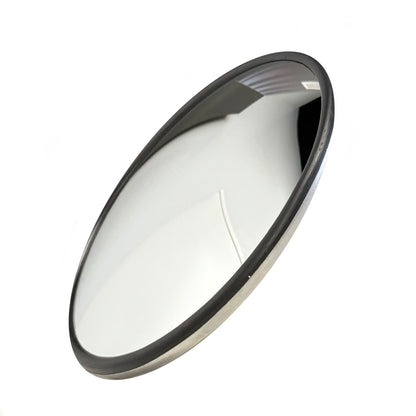 Fortpro 8 1/2" Convex Mirror Stainless Steel with Offset Stud Mount | F245670