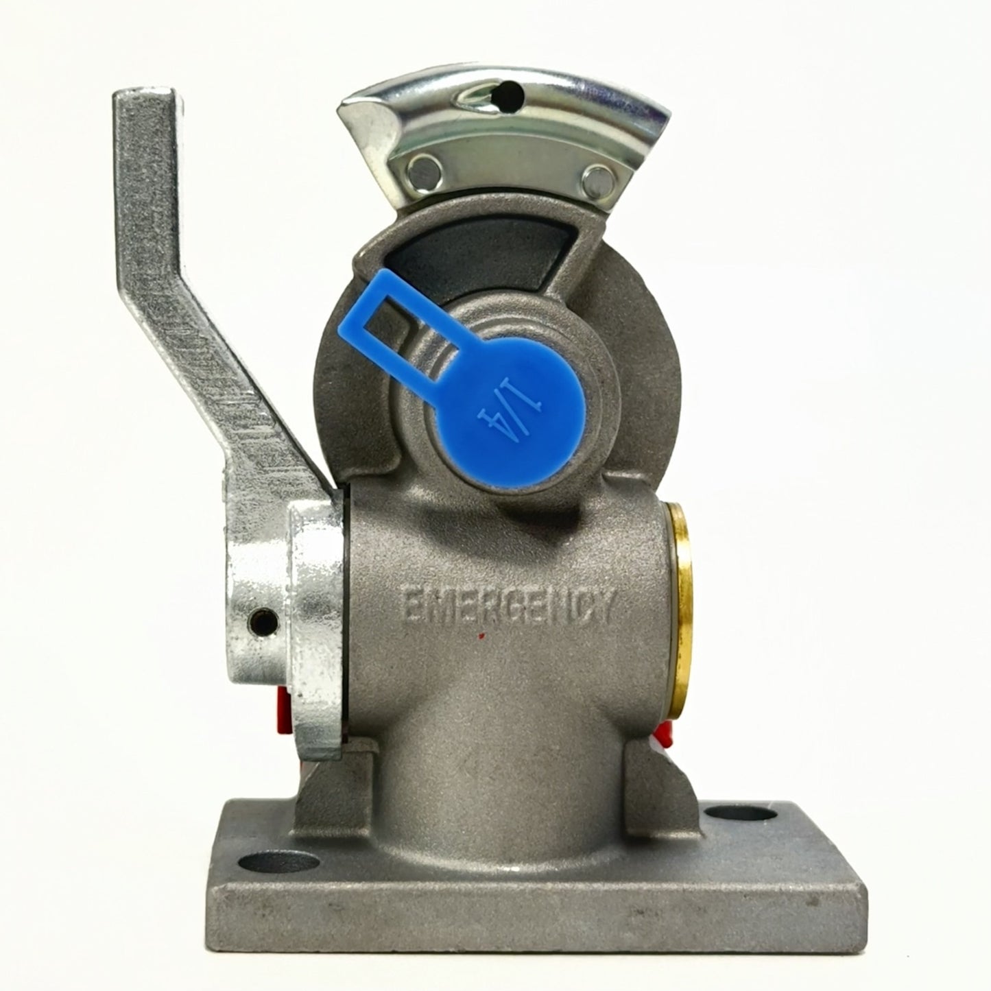 Fortpro Red Emergency Gladhand with Shutoff Valve Replacement for Phillips 12338 | F224763