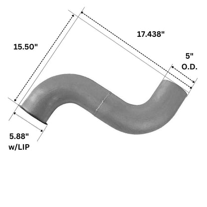 Freightliner Turbo Exhaust Elbow 5" OD. - Replaces - 04-17094-012 | F247730