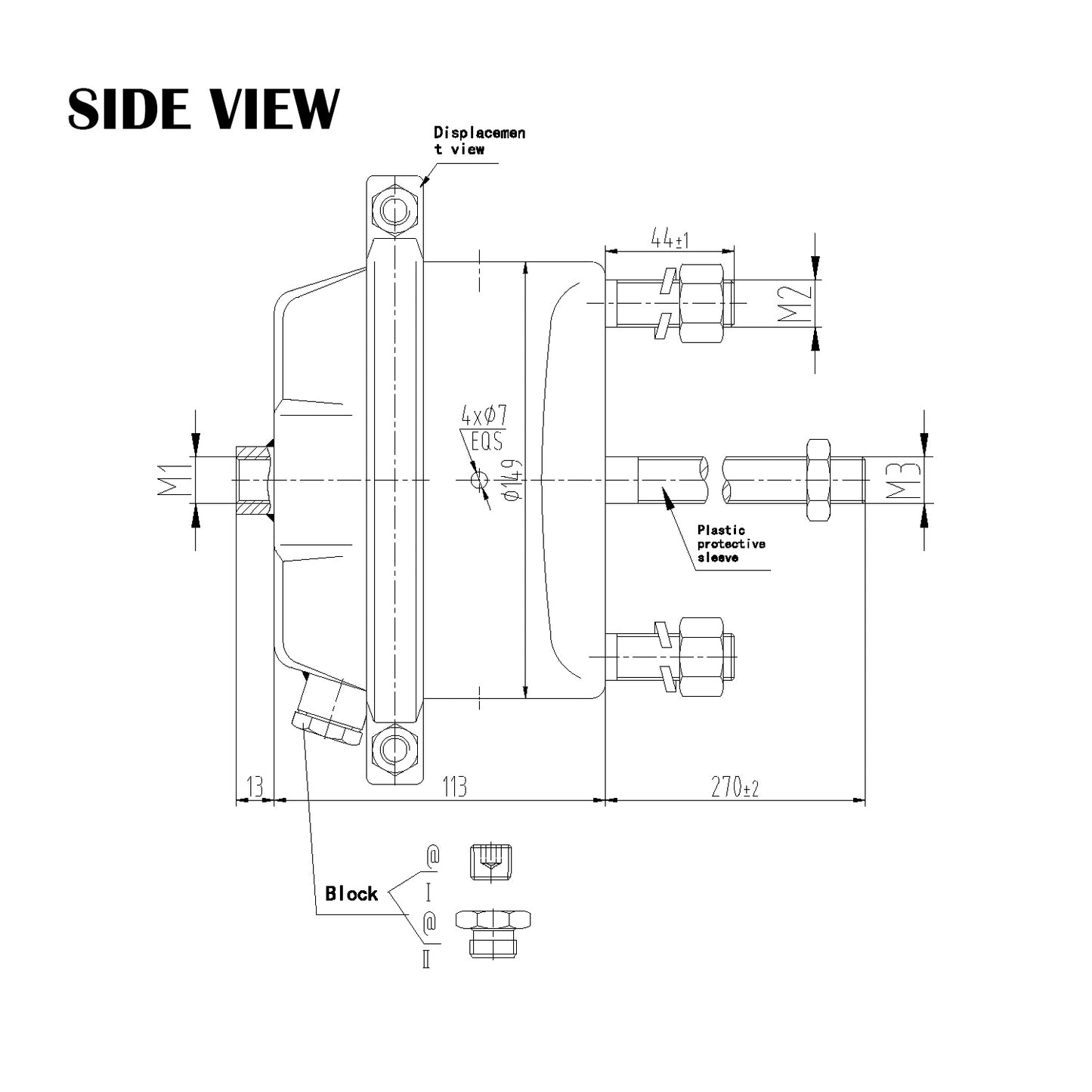 Fortpro Type 20 Brake Chamber - Standard Stroke, Serviceable | F224726