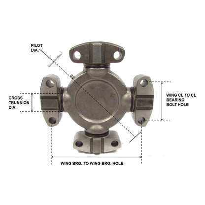 Fortpro U Joint Wing Bearing Style Replaces 5-9016X, 5-9001X - 9C / 92N Series | F276123