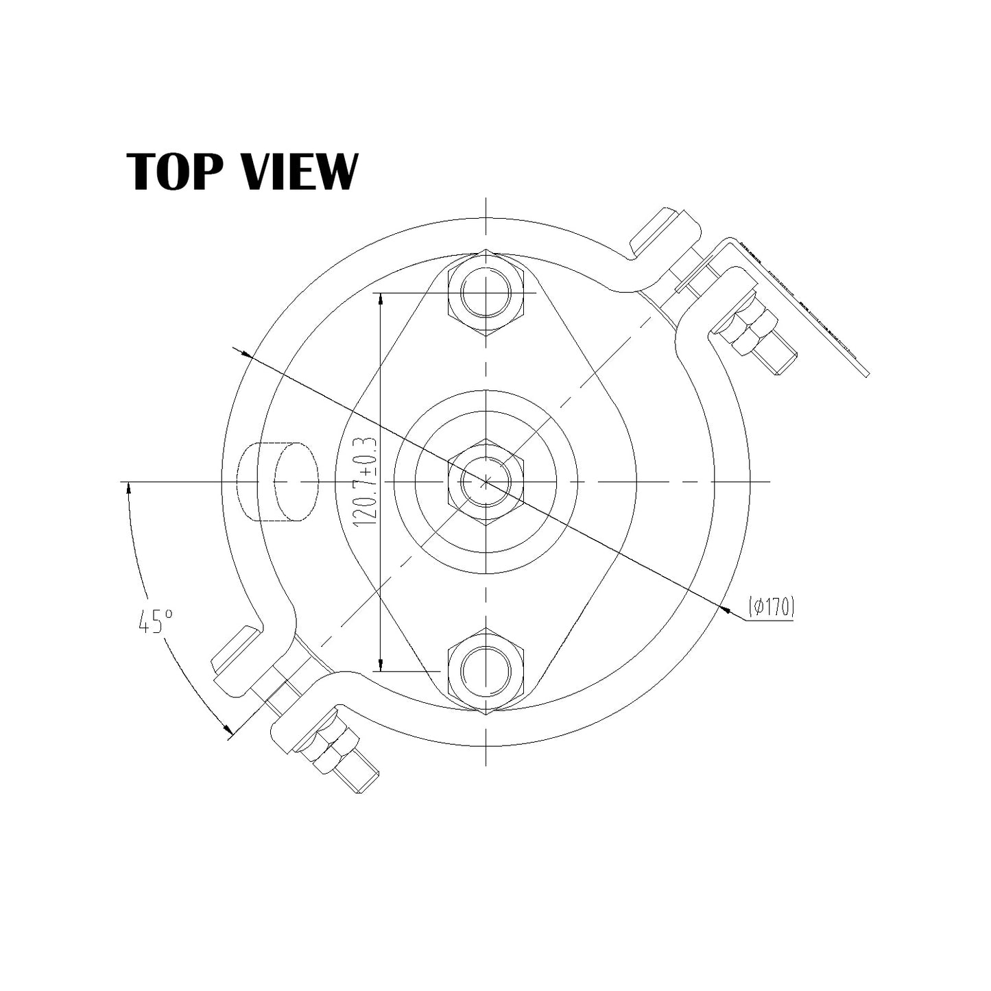 Fortpro Type 16 Brake Chamber, Standard Stroke, Serviceable | F224725