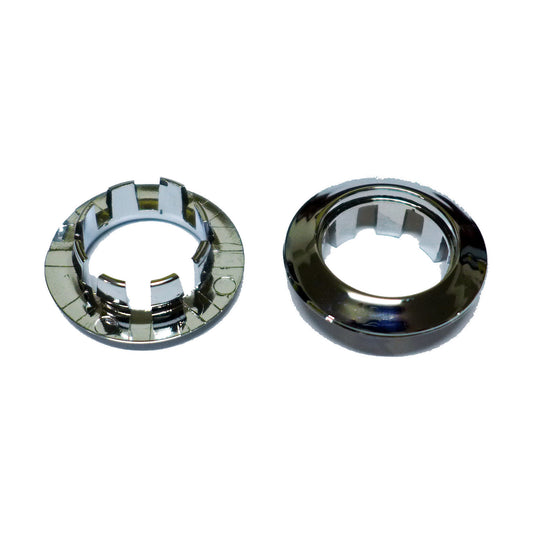 Fortpro 3/4" Round Chromed Flange for Mount Turn Signal & Marker Light LED | F235351