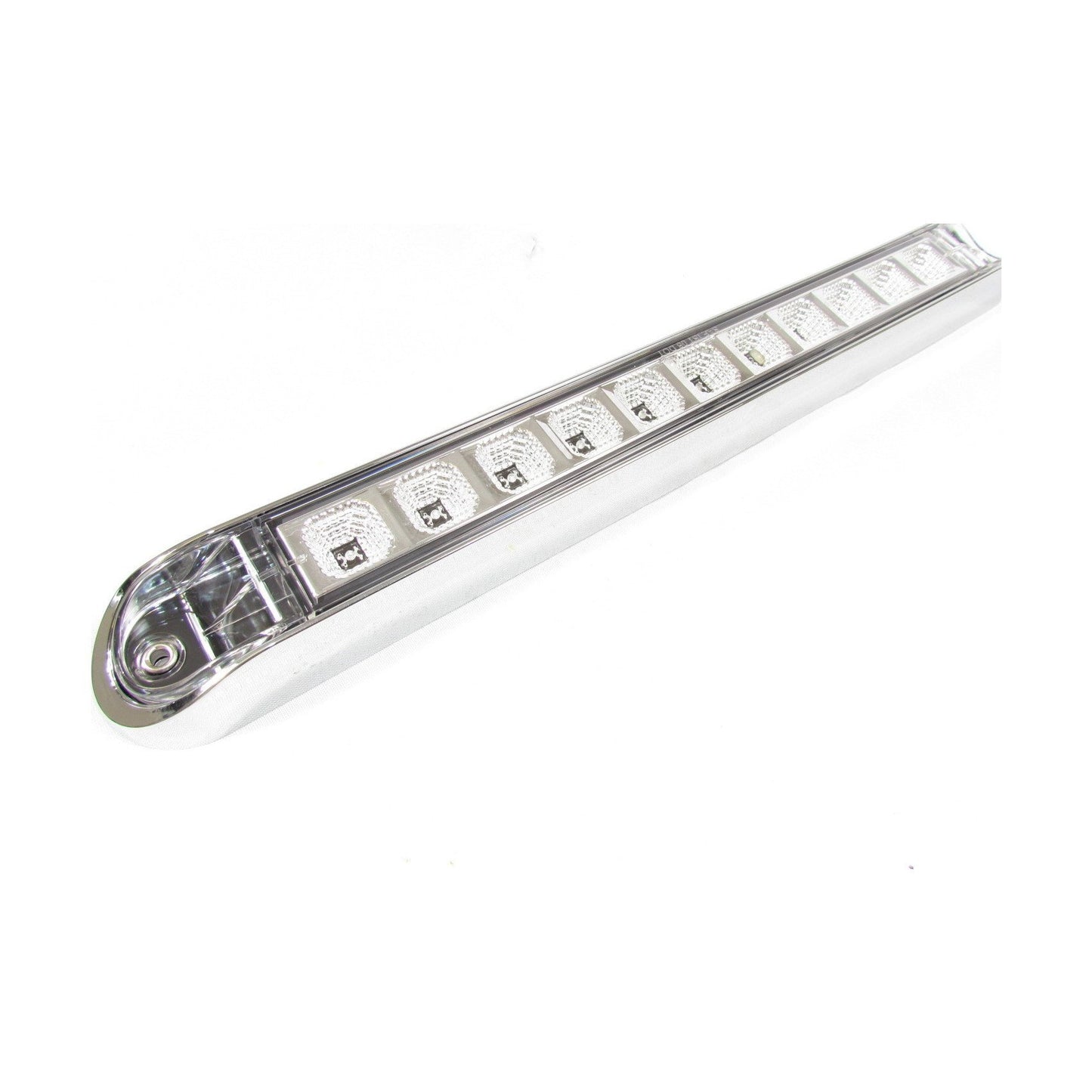 Fortpro 17-6/8" x 2-1/8" Led Light Bar with 11 LEDs and Chromed Bezel