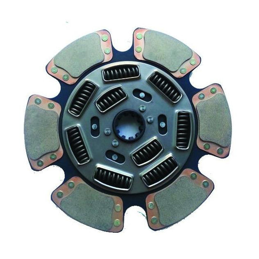 15 x 1/2in Clutch Disc With 2x10in Spline & 9 Springs - Front