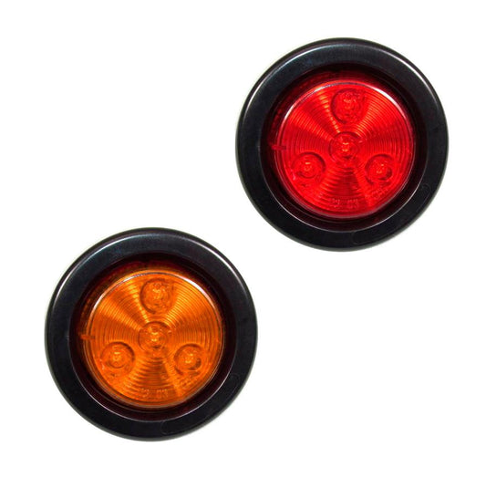 Fortpro 2" Round Clearance/Marker Led Light with 4 LEDs