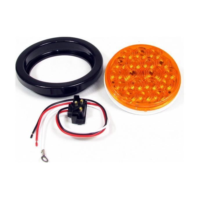 4" Round 18 Led Sealed - Colored - Amber | F235164