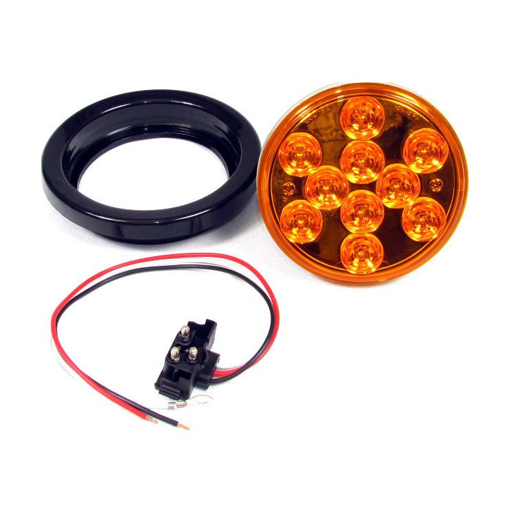 Fortpro 4" Round Tail/Turn Led Light with 10 Leds