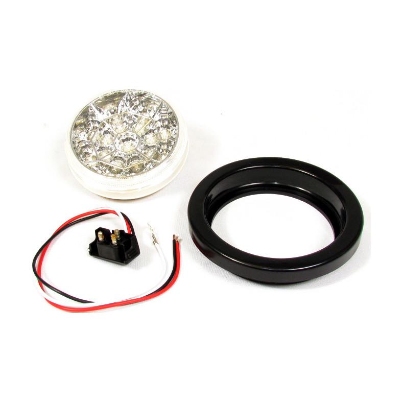 Fortpro 4" Round Led Light with 17 Leds and Chromed Reflector