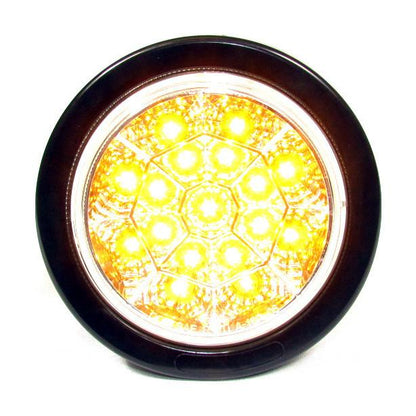 Fortpro 4" Round Led Light with 17 Leds and Chromed Reflector