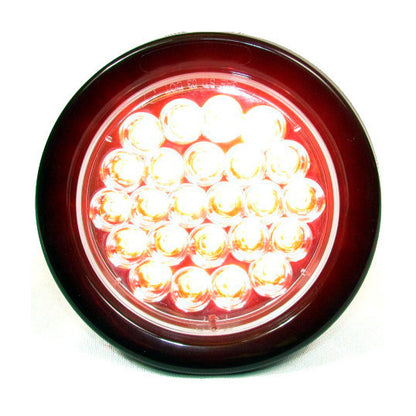 Fortpro 4" Round Light with 24 Leds and Amber Lens