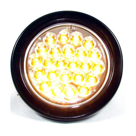 Fortpro 4" Round Light with 24 Leds and Amber Lens