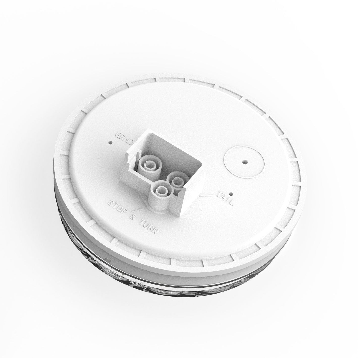 Fortpro 4” Round Dual Function Multivoltage LED Lights - Red & Ambar LED/Clear Lens | F238708