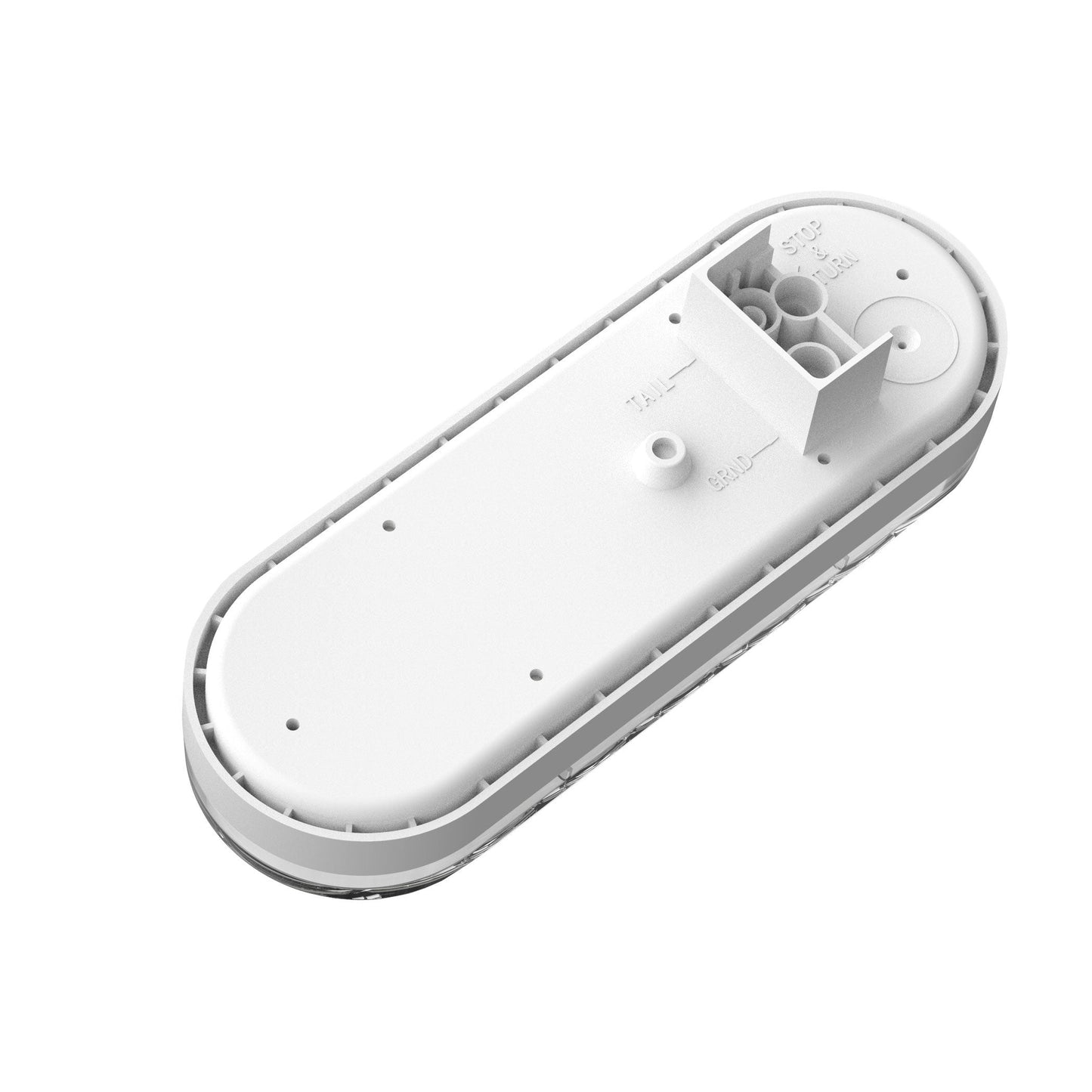 Fortpro 6” Oval Dual Function Multivoltage LED Lights - Red & Ambar LED/Clear Lens | F238711