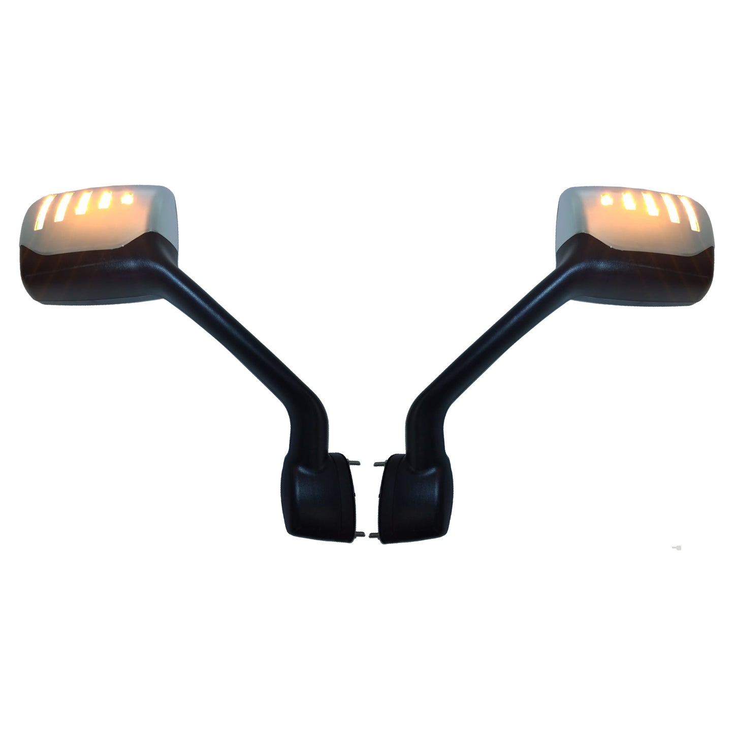 Fortpro Hood Mirror w/ Led Turn Light Replacement for Kenworth T680/880, Peterbilt 579 - Both Sides | F247658-59BS