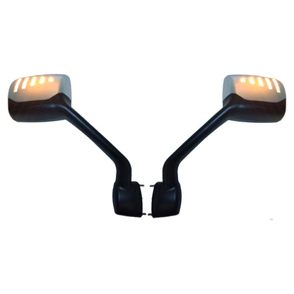 Fortpro Hood Mirror w/ Led Turn Light Replacement for Kenworth T680/880, Peterbilt 579 - Both Sides | F247658-59BS