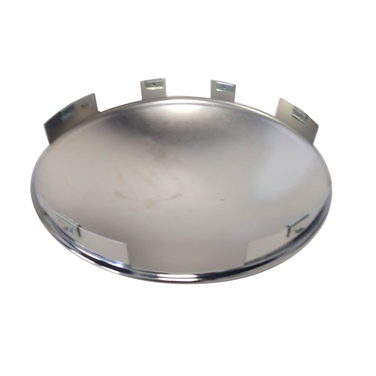 Fortpro Semi Truck Chrome Steel Front Dome Style Hub Cap - 8.5" ID | 6 notch cut out | F247609