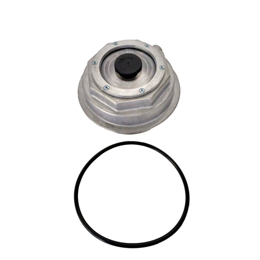Fortpro Threaded Aluminum Trailer Axle Hub Cap w/ Gasket Replacement for Stemco 343-4075 | F276181