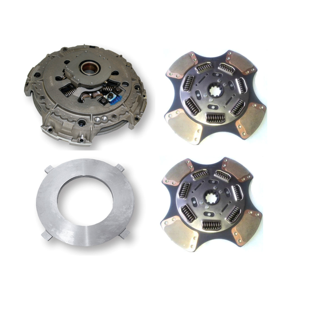 Road Choice 15 1/2" x 2" Clutch Kit Replaces 108925-82  | 7 Spring - 4 PAD - EZ Pedal ™ | CLU10892582