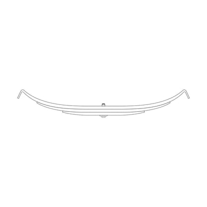 Trailer Leaf Spring, 3-Leaf, High Arch with 11,200 lb. capacity - Replaces TRA-2726