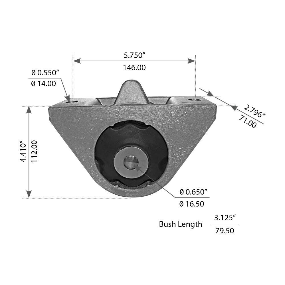 Cabin Mount for Freightliner Century, Columbia - Replaces 1845384000