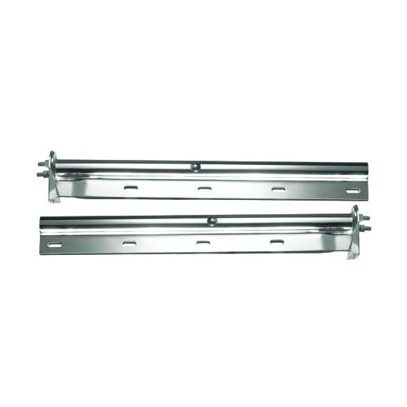 Fortpro 28" Straight Chrome Steel Mud Flap Hanger | F247585