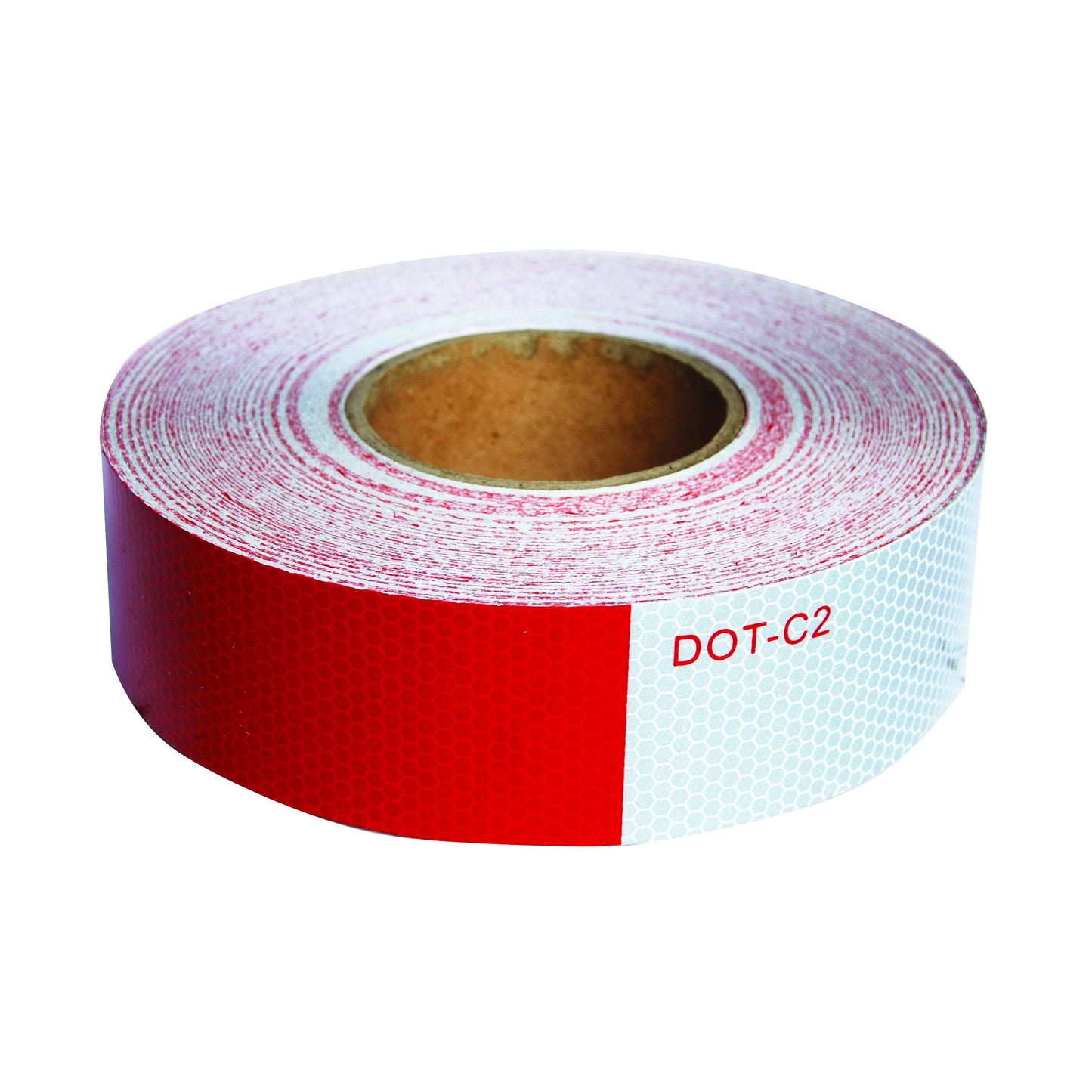 DOT-C2 2" x 150' Red & White Reflective Conspicuity Tape for Trucks & Trailers