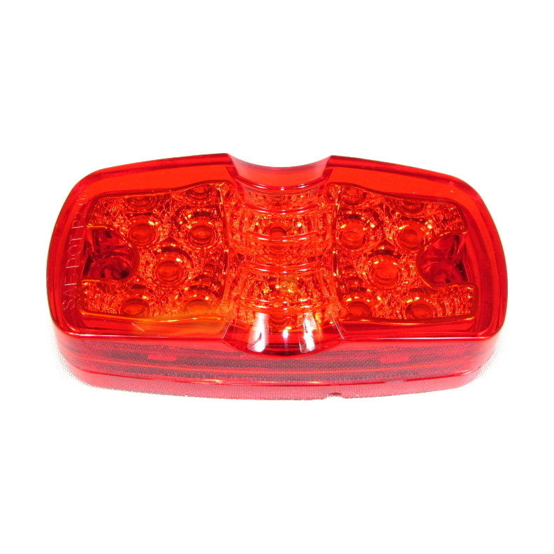 Fortpro 4" x 2" Clearance/Marker Double Bullseye Trailer Led Light with 12 LEDs