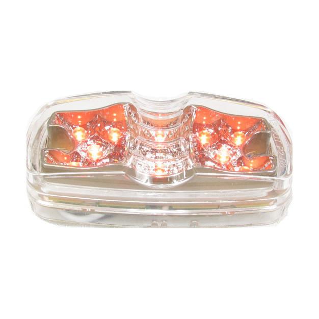 Fortpro 4" x 2" Clearance/Marker Double Bullseye Trailer Led Light with 12 LEDs