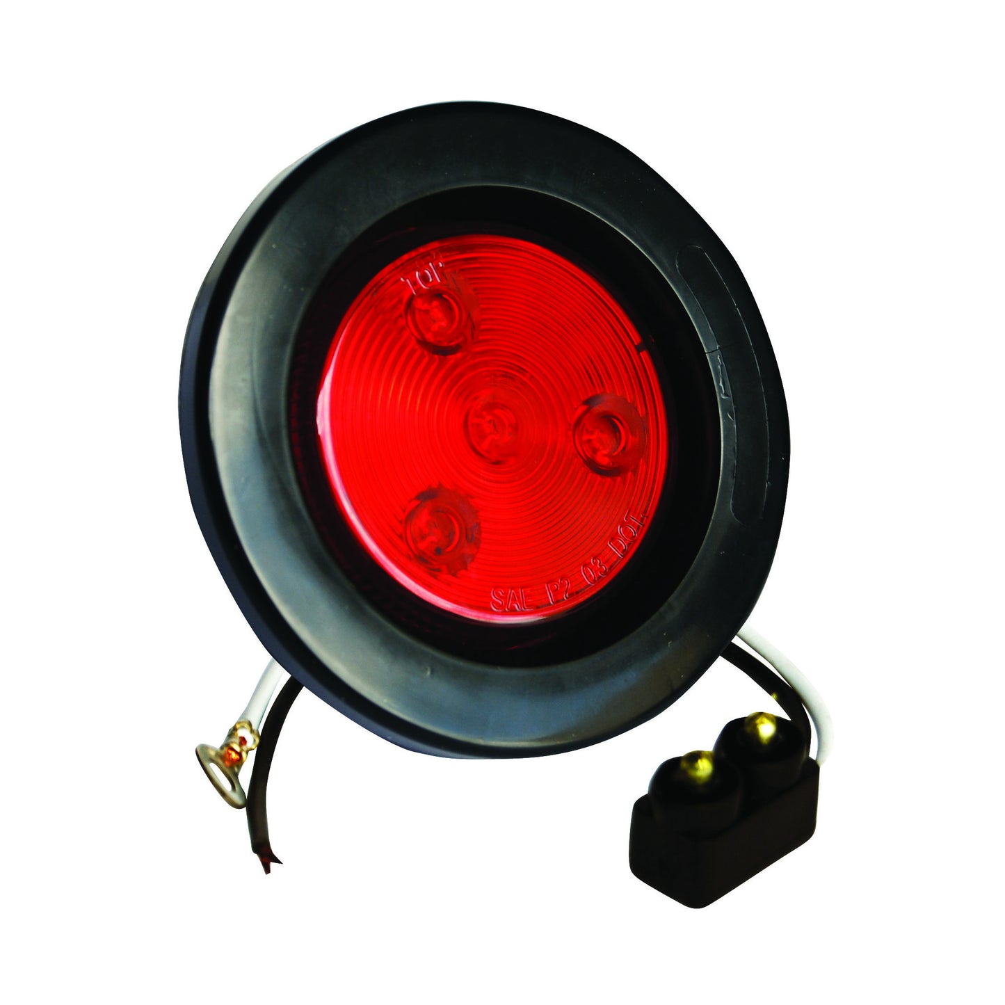 Fortpro 2-1/2" Round Clearance/Marker Led Light with 4 LEDs