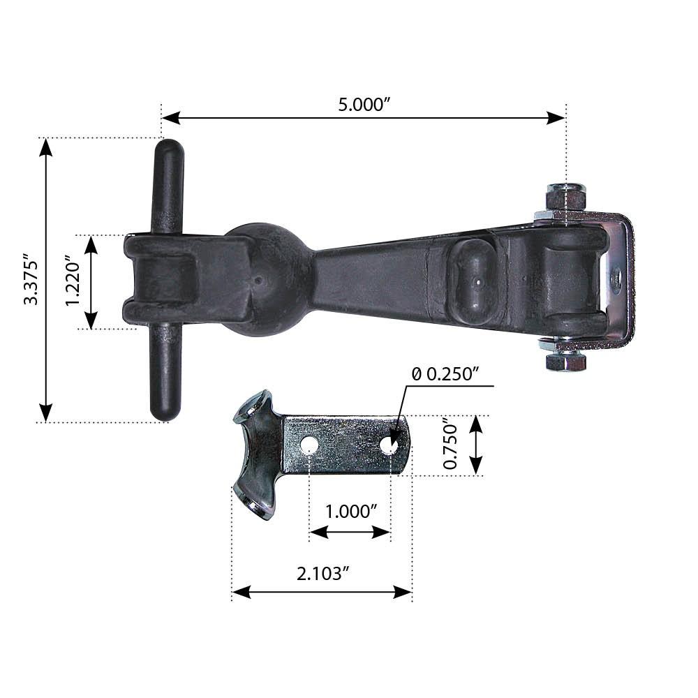 Hood Latch Assembly w/Hook For Peterbilt Suitable for Left & Right Sides