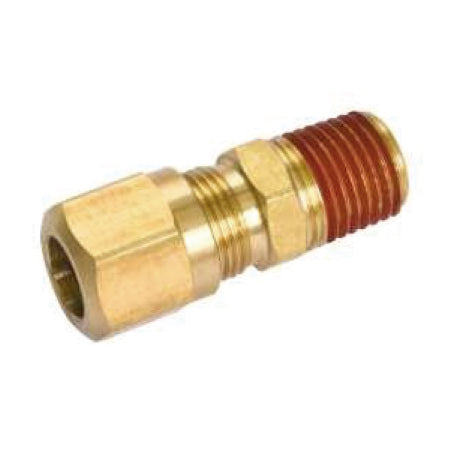 Fortpro Air Brake NTA Compression Fitting Male Connector - 1/2" Tube & 1/2" Male Thread, Replaces 38082 - 5 Pack | F229035