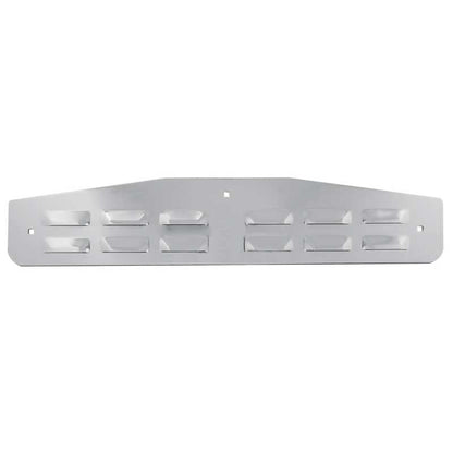 24" X 4" Chrome Mud Flap Bottom Plate(Louver) With Bolt Thru Studs