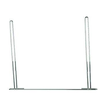 Fortpro 21" x 24" Mud Flap Hold Down Anti-Sail - Chrome | F247594