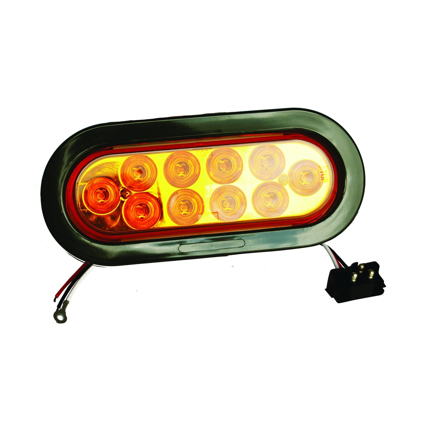 Fortpro 6" Oval Marker/Tail/Stop/Turn Led Light with 10 LEDs