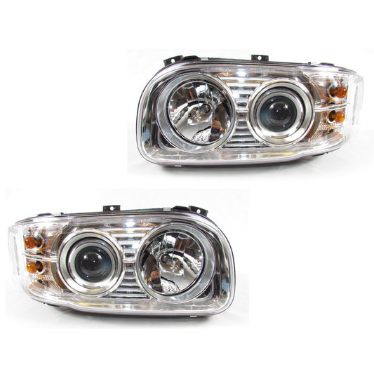 Headlights Set for Peterbilt 388 & 389 Models 2008-2018