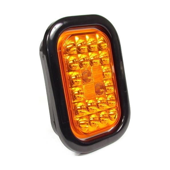 Fortpro 5 5/16" x 3 7/16" Rectangular Tail/Stop/Turn Led Light with 24 LEDs