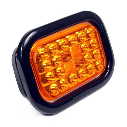 Fortpro 5 5/16" x 3 7/16" Rectangular Tail/Stop/Turn Led Light with 24 LEDs