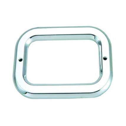 Rectangular Chrome Bezel for Grommet Mounted Light