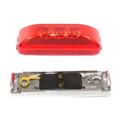 Fortpro Rectangular Side Marker Led Light with 3 LEDs