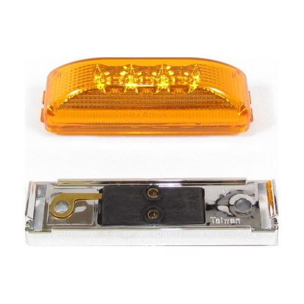 Fortpro Rectangular Side Marker Led Light with 3 LEDs